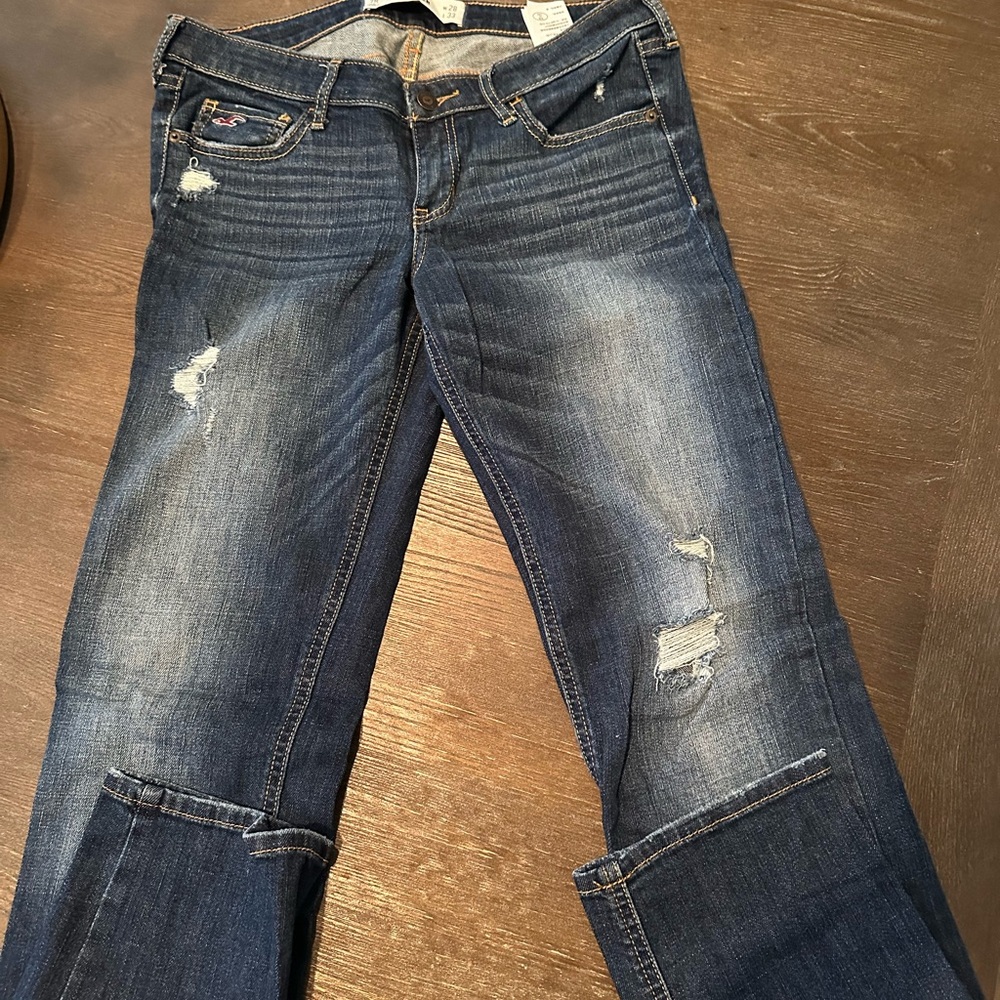 Pretty Nice Hollister Blue Jeans with Distressed